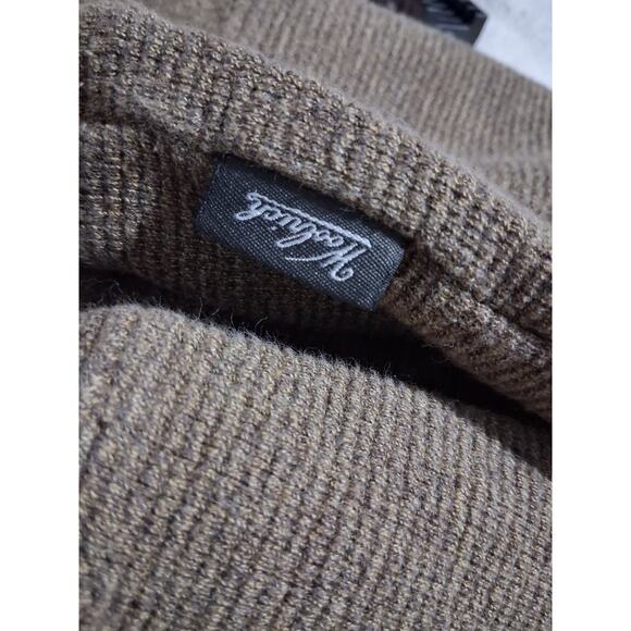 Woolrich Mens size Large Ribbed Quarter Zip Pullover Preppy Casual Sweater - Picture 7 of 9